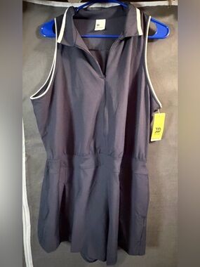Women’s All in Motion Sleeveless Navy Golf Romper Size XL NWT